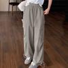 Frauen Lose Cargo Hosen Hip Hop Sport Hosen Kordelzug Lose Breite Bein Casual Hosen