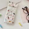 Sweet Cute Pencil Case Lace Heart Lipstick Bag Fashion Lovely Eyeglasses Case  Eyewear Protector