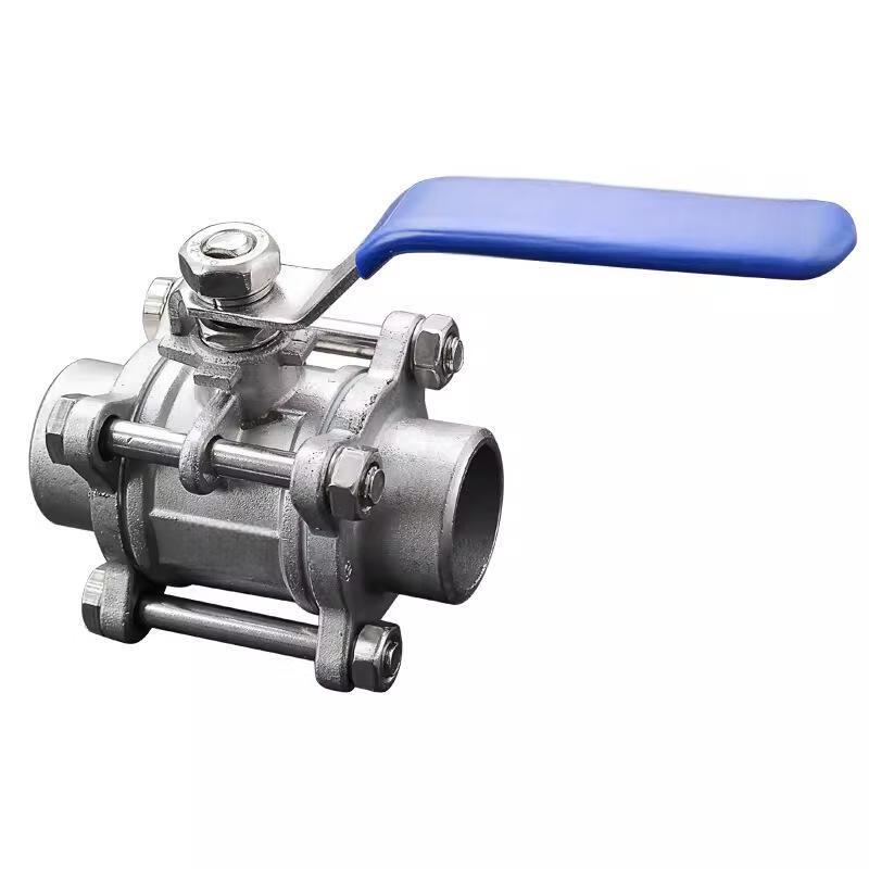 MODX 304 Stainless Steel Three-Piece Threaded Ball Valve