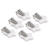 6Pcs Tablecloth Weights Marble Stainless Steel Small Size Waterproof Rustproof Durable Clip On