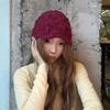 Early Autumn Temperament Model - Including Wool Wool Hat Knitted Warm Bucket Hat Bag Head Basin Hat Women'S Niche Ins Retro