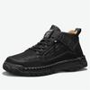 Men's High-top Casual Shoes Handmade Shoes Casual Sneakers Plus Size 39-48