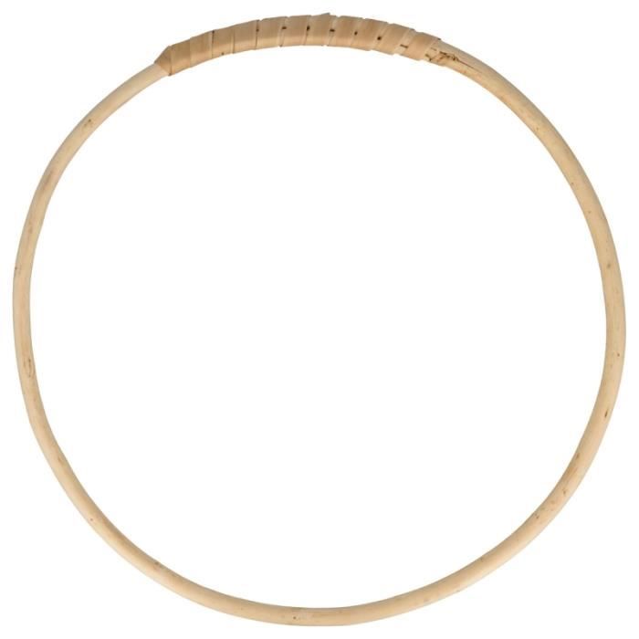 Cercle en bois osier - ARTEMIO - 25 cm - Décoration intérieure - Style campagne - Mixte