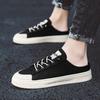 Canvas Semi-Drag Men Casual Shoes Half Shoes For Men Mules Slipper Outdoor Sandals Summer Backless Board Shoes Flats Man Slides