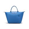 Le Pliage Club Kurzer Griff Faltbare Stoff-Tragetasche Mittel Damen Tragetaschen Blau 1623619P50