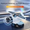 Creative Car Solar Airplane Ornaments Mini Solar Powered Aircraft Ornaments  Dashboard Ornament
