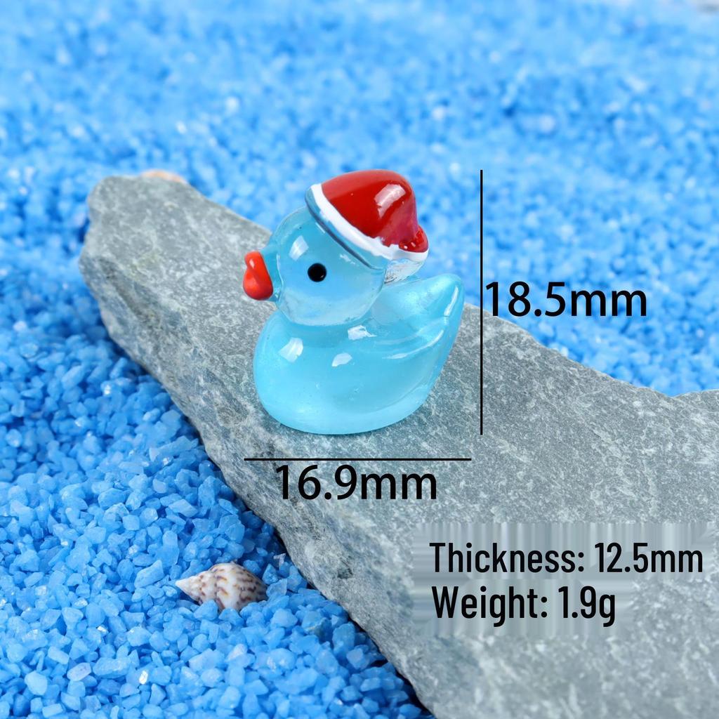 Luminous Christmas Mini Yellow Duck Resin Ornament