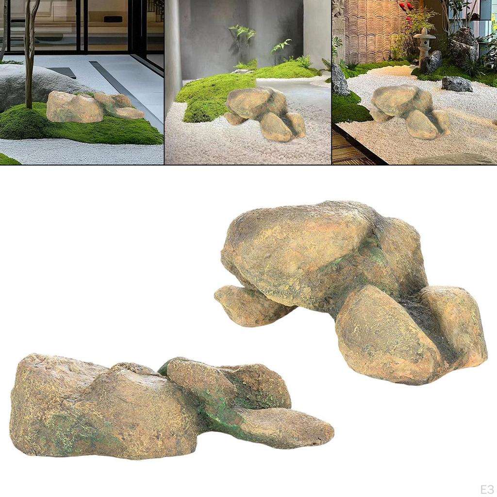 Artificial Landscape Rockery Fairy Garden Ornaments Miniatures Decorative Stone for Yard