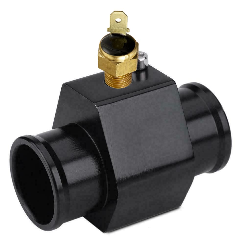 

Automotive Engine Radiator in-Line Hose Fitting Adapter Water Temperature Thermostat Sensor Electric Fan Switch Kit (38mm, 180 F On - 165 F Off) 26mm