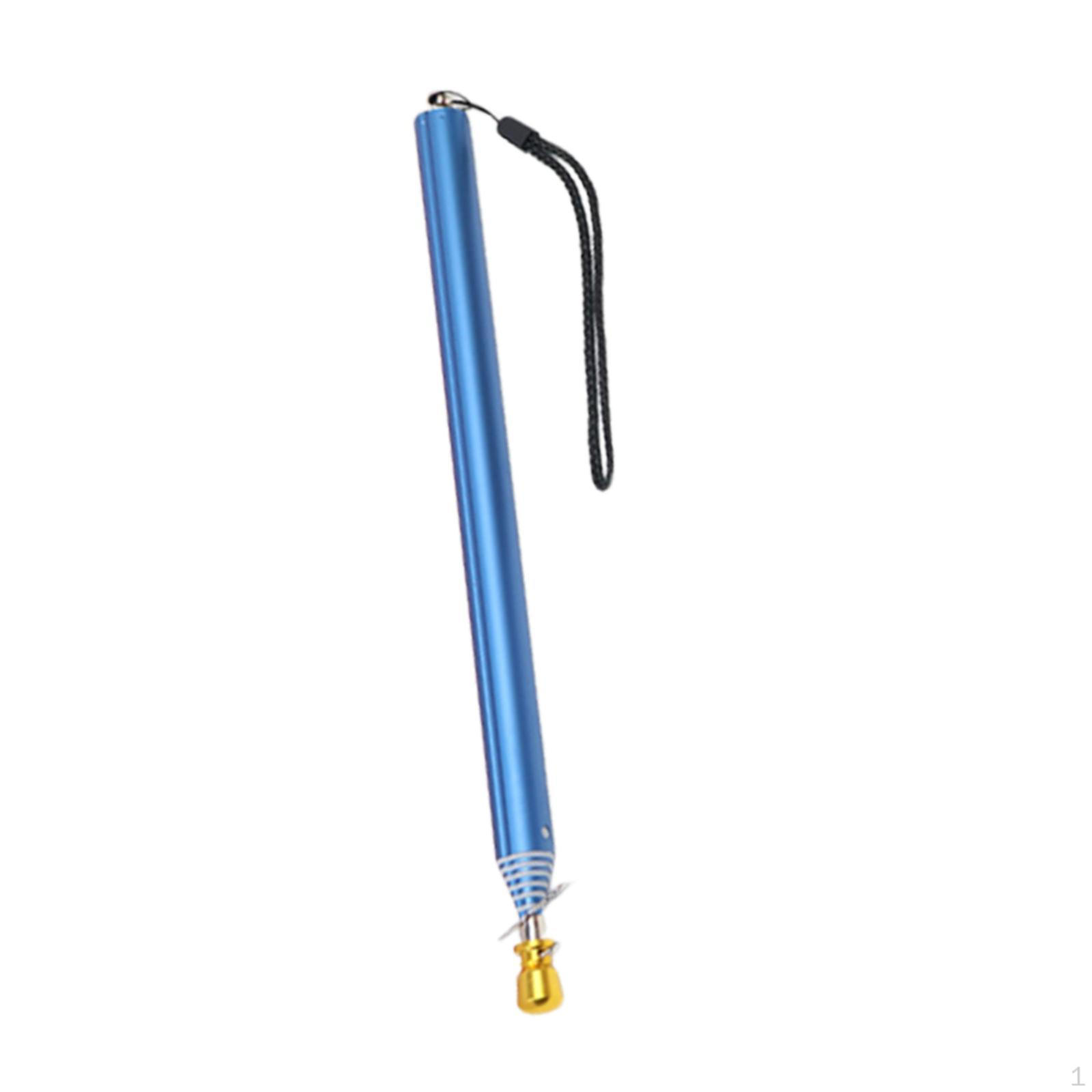 

Handheld Telescopic Flagpole Hand Shank Aluminum Alloy Easy to Store Nonslip Presentation Pointer синий