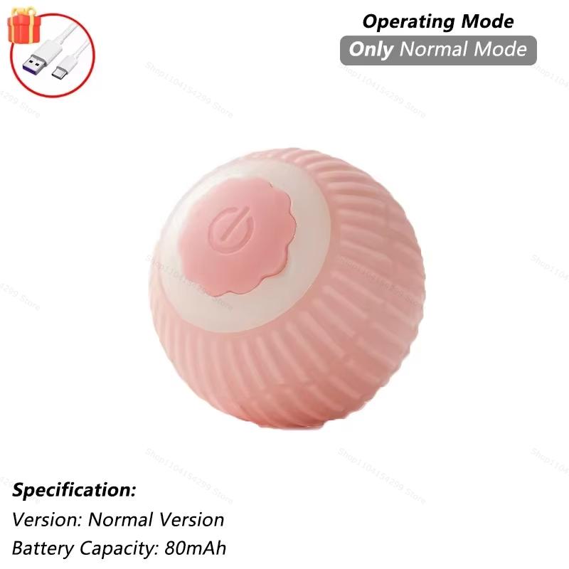 Interactive Toys for Cats Rechargeable Cat Exercise Wheel Interactive Cat Motion Toy Cat Pet Interaction Automatic Rolling Ball