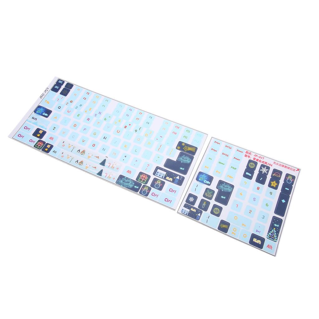 Keyboard Stickers PVC Cartoon Style DIY Decorative Keycaps Stickers for General Desktop Computer 84