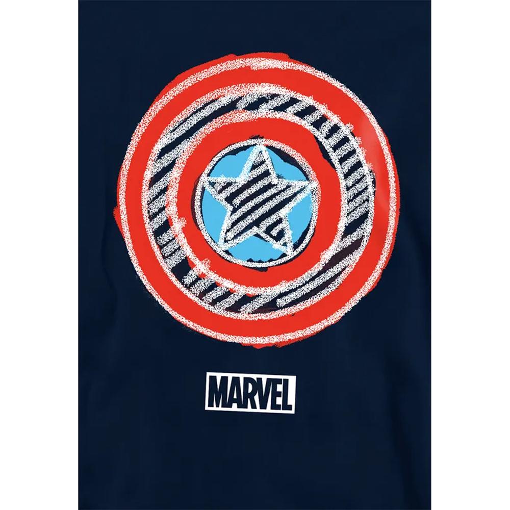 Captain America Childrens/Kids Shield Chalk Board Pull Over Hoodie