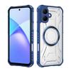 KEYSION Transparent Magnetic Case for TECNO Spark Go 2 Pop 10 Soft Silicone+PC Heavy Duty Shockproof Phone Cover for Infinix Smart 10