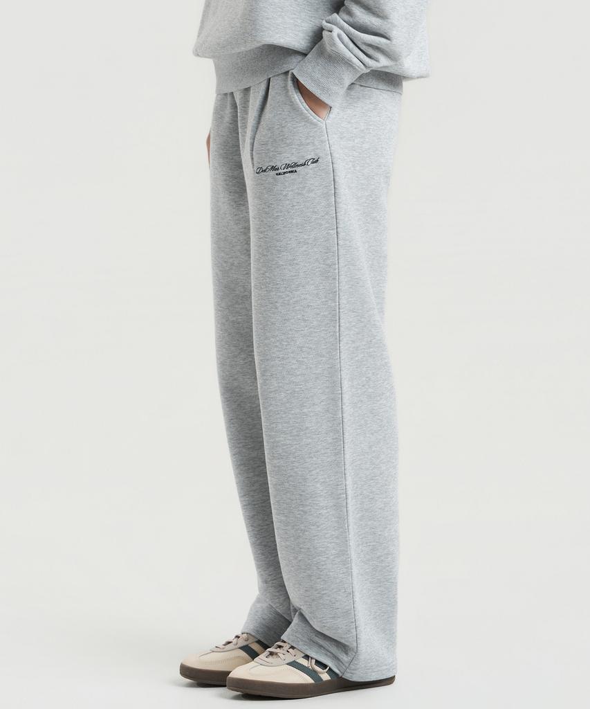 Delma W Wellness Club Semi-Wide Sweatpants - Gray