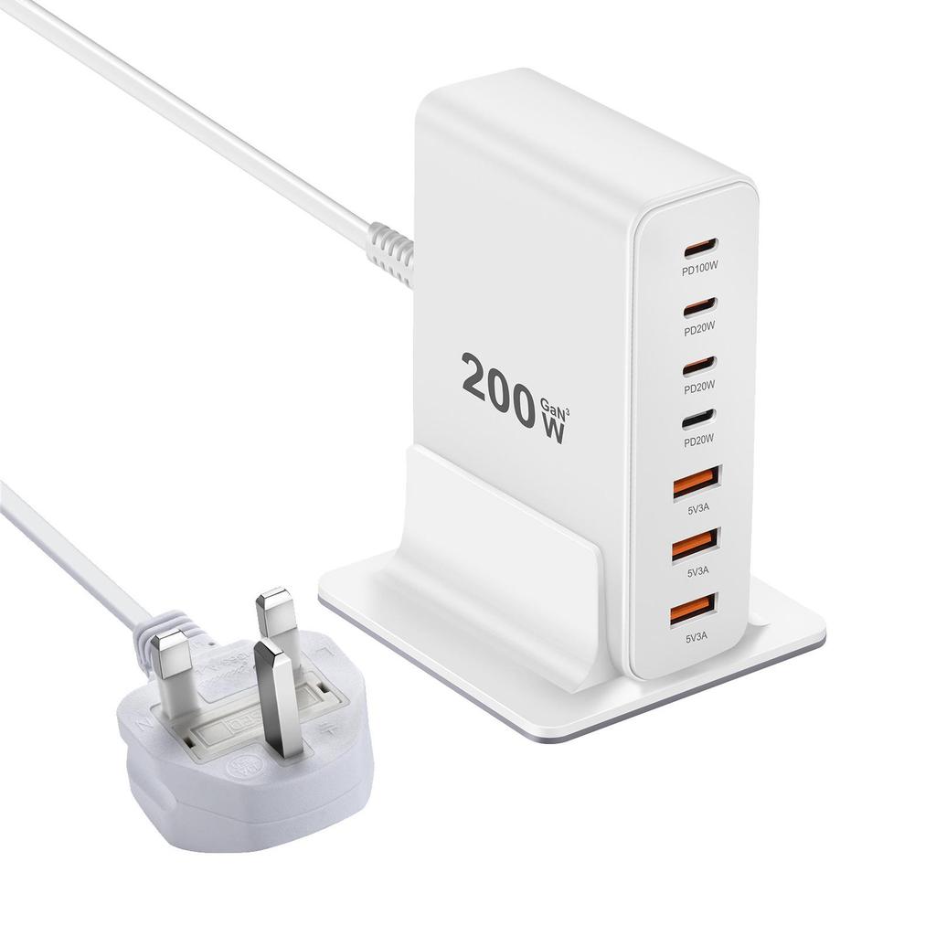200W Multi-Port GaN Desktop Charger, KC & PSE Certified