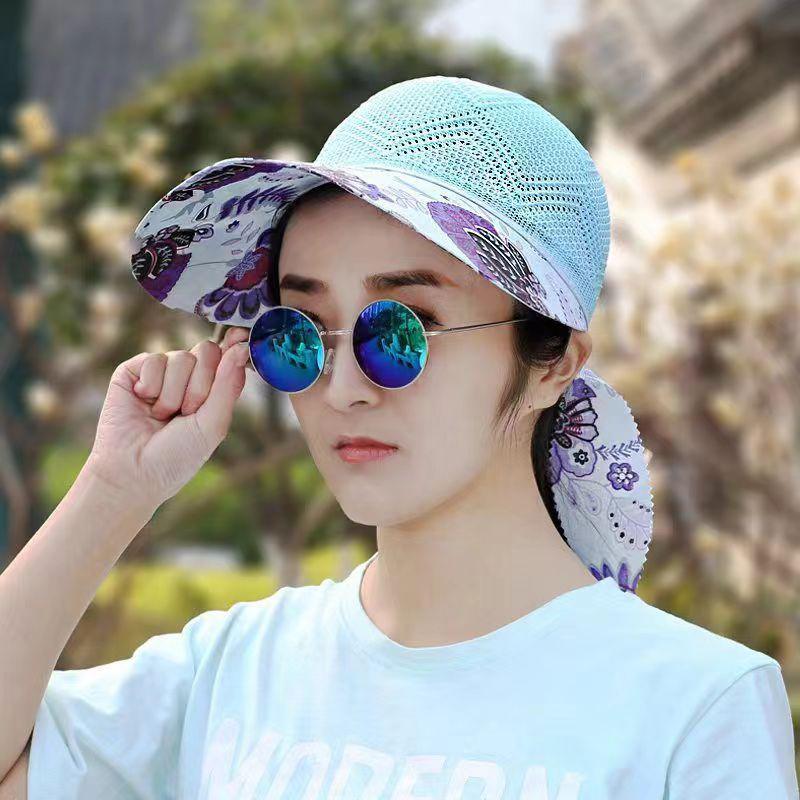 Sun Hat Summer Shade For Women Foldable Sun Protection Beach Large Brimmed Hat Uv Protection Cycling Cap