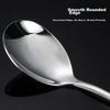 Shihua 316L Stainless Steel Soup Spoons, Extra Large Thick Serving Spoons, Rice Spoons, Soup Spoons, Tablespoons, 4-Piece Set