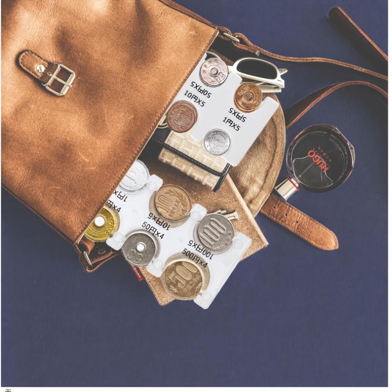 Portable Multi-Slot Plastic Coin Holder Mini Money Organizer for Japanese Korean Coins Storage & Cash Management