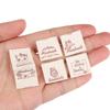 50PCS Cloth Garment Labels Handmade Clothing Tags Cartoon Pattern Woven Knitted Sew Tags Handmade DIY Sewing Crafts Supplies