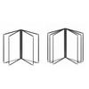 Foldable PVC Transparent Menu Cover Metal Corners Menus Price Display Book  Bar Cafe