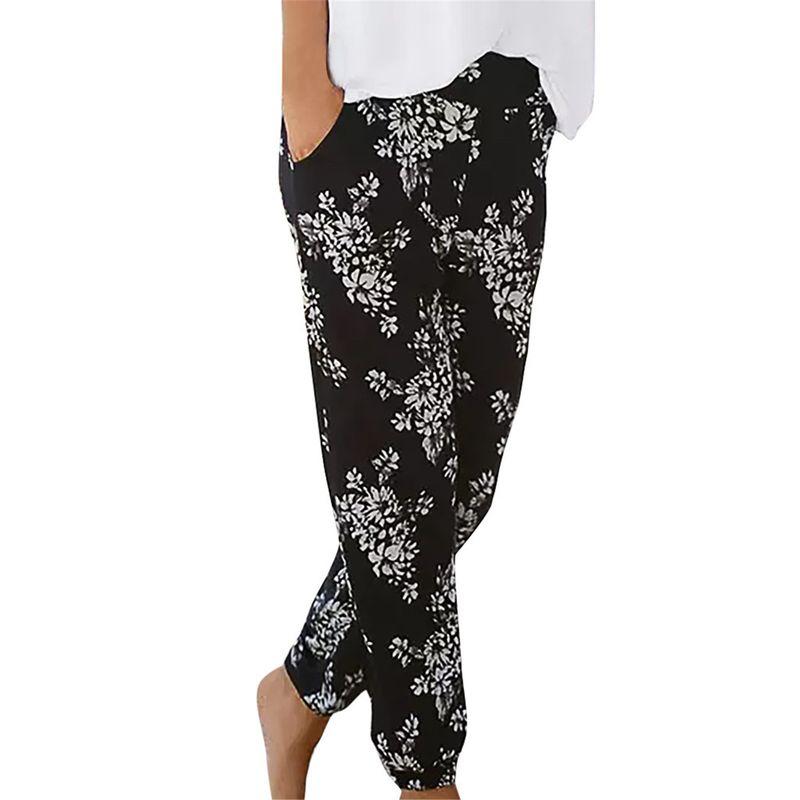Women's European and American-Style Thin Mid-Waist Casual Pants