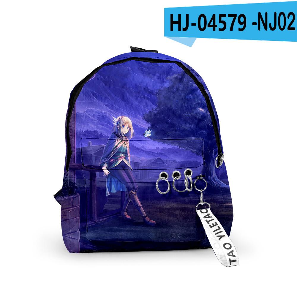 Classic Popular WORLD OF LEADALE Backpacks Boys/Girls School Bags 3D Print Keychains Oxford Waterproof Cute Small Backpacks