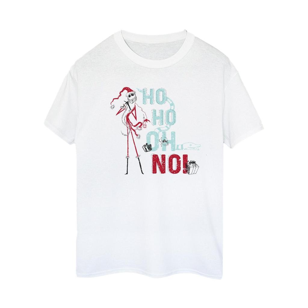 Disney Damen/Damen The Nightmare Before Christmas Ho Ho No Baumwolle Boyfriend T-Shirt