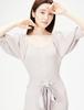 by Jill Casual dress with scarf and FR [Jill Stuart] knit, women's, ecru,