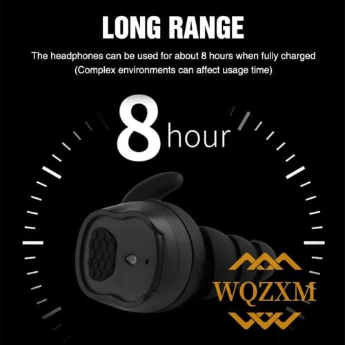 Bluetooth Earplugs, BT5.3 Military Electronic Noise Reduction Hearing Protection Earplugs for Range Shooting and Hunting (TAN)