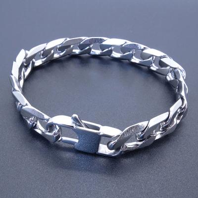 Herren Damen Edelstahlarmband 6/8/12 mm 8 Zoll Panzerkette Vintage Schmuck Punk Fan Fabrikangebot