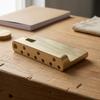 Brass Guitar Bridge Base Brushed Finish Tremolo Drilled Holes