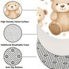 Design of Cute Little Bear Flannel-printed Round Floor Mats Are Slip-resistant Suitable for Room Bedroom Terrace Garden Carpets