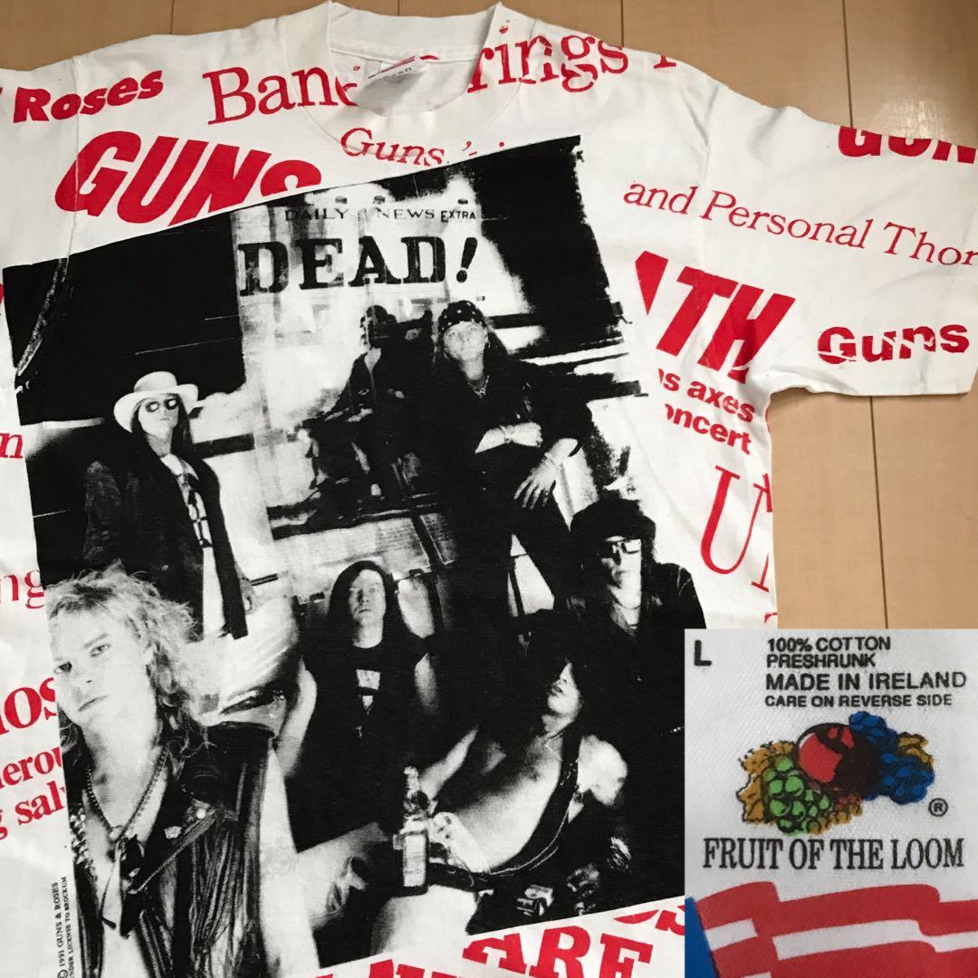 

[USED] Ultra-rare Guns N Roses all-over print jacket, made in 1991