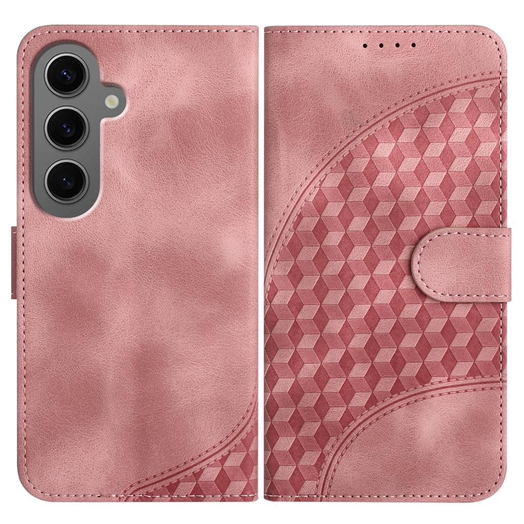 Rändelung, dreidimensionaler Block, PU-Leder, Brieftaschen-Kartentasche, Handyhülle für die Samsung-Serie. Galaxy S-Serie, Note-Serie, A-Serie, J-Serie, M-Serie ...
