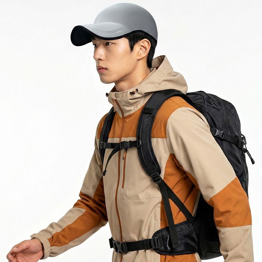 Packable Seamless Baseball Cap Lightweight Causal Sunshade Durable Foldable Visor Cap Summer