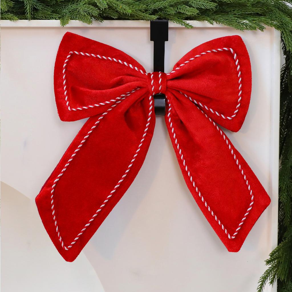 Velvet Three-Dimensional Bow, Large Christmas Tree Decoration, Window Display Decoration