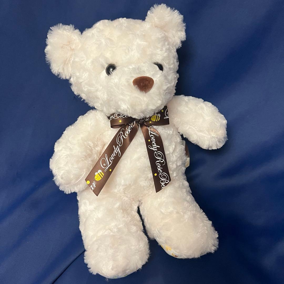 

[USED] Lovely Rose Bear Honey Plush Toy Bear Teddy Bear