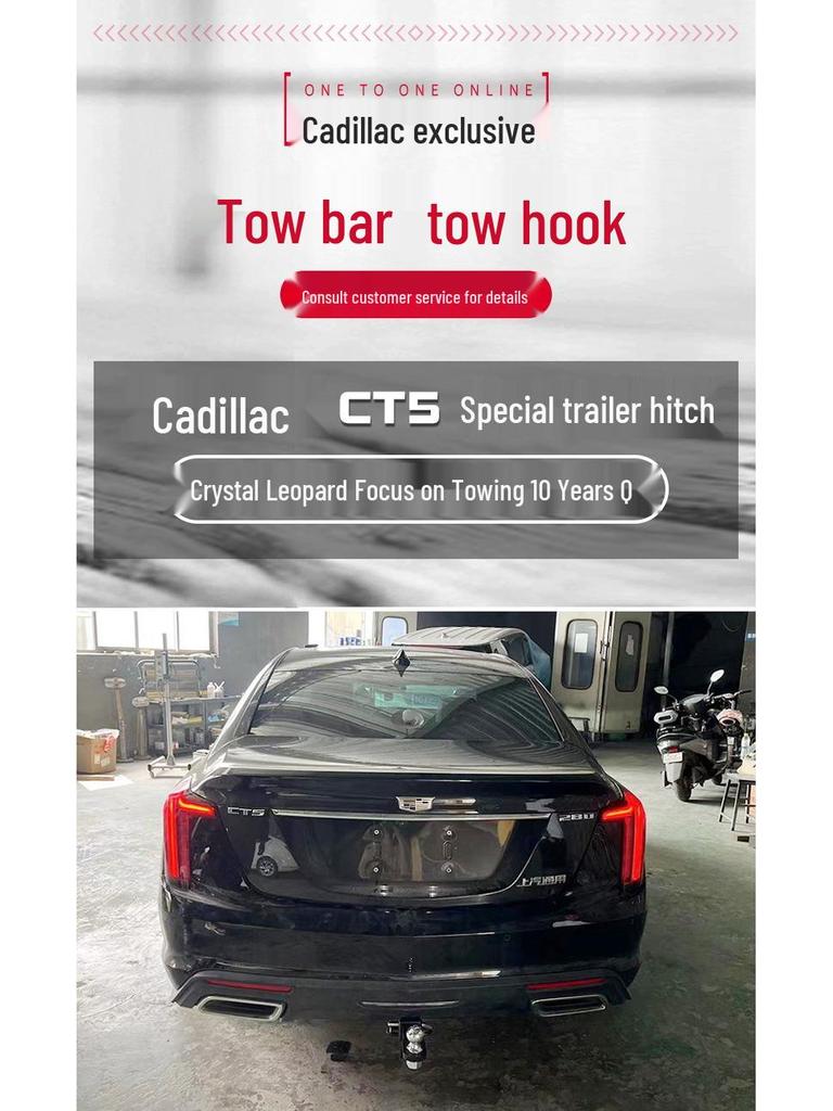 Cadillac CT5 Towing Hitch & Rear Bracket for Trailer Bar Modification