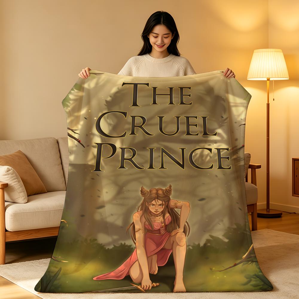 Novel T-The C-Cruel P-Prince Throw High-Density Short Plush Blanket Soft Skin-Friendly for Sofa Nap Air-Conditioned Room