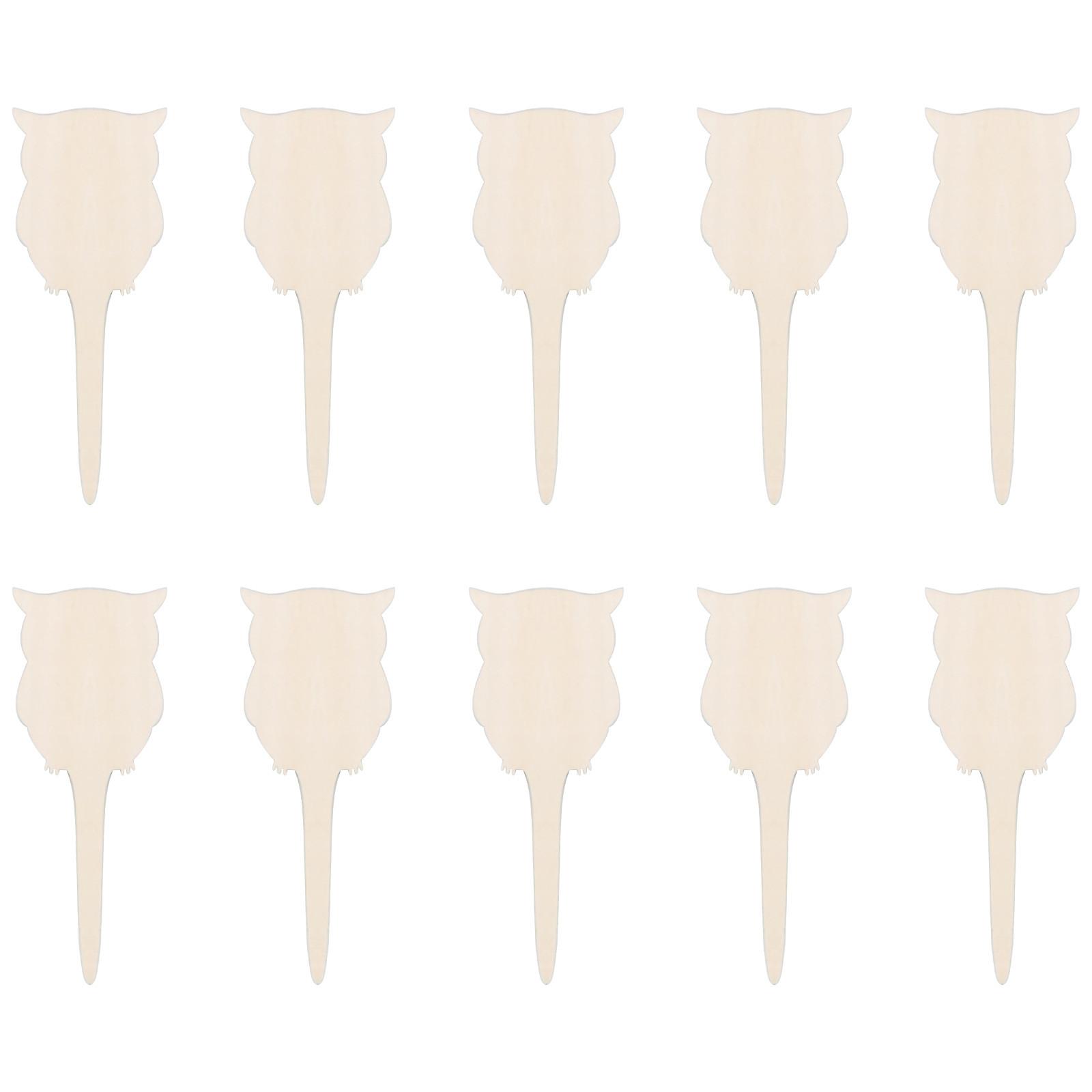 

Деревянный знак, креативная этикетка для садового растения, может писать вставку, заземление, 10 шт.