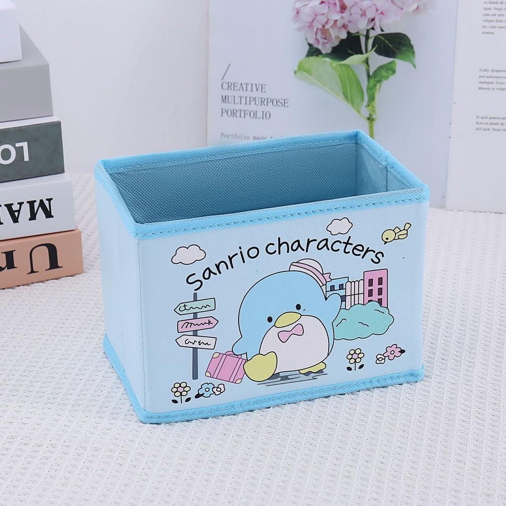 Hello Kitty Kuromi Cinnamoroll My Melody Pattern Foldable Desktopstorage Box For Office And Bedroom Decluttering