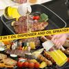 Oil Sprayer and Dispenser for Cooking Kitchen Salad BBQ, No PVC Easy Use Space Saving, Colors, Portable Oil Spray Bottle