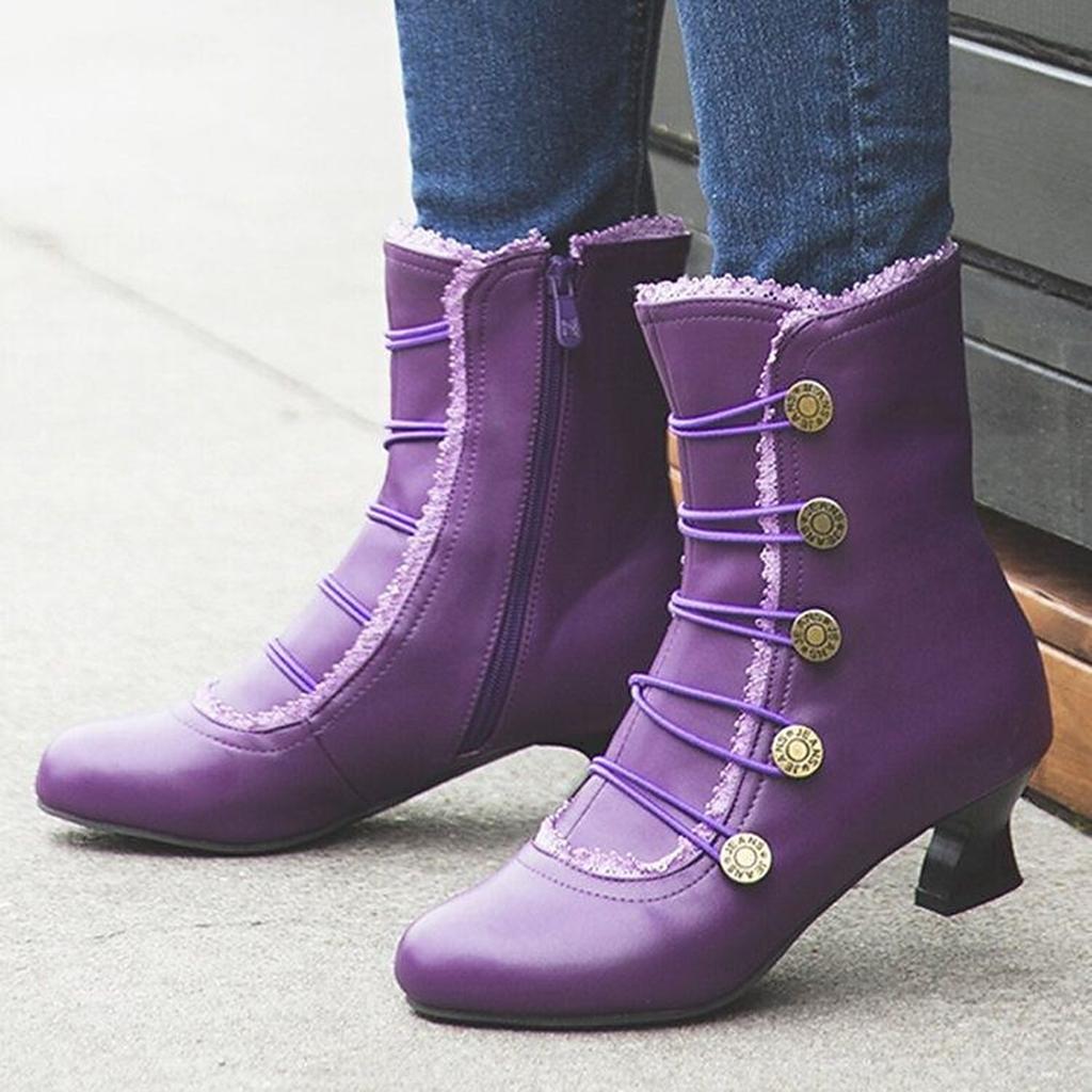 2026 Elegant Women'S Shoes Mid Calf Boots Autumn And Winter Mid Calf Boots Fashion New Pointed Toe Boots Botines Para Mujeres