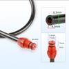 AV Bike Pump Hose Dual Head For Presta And For Woods Type Valve Connection
