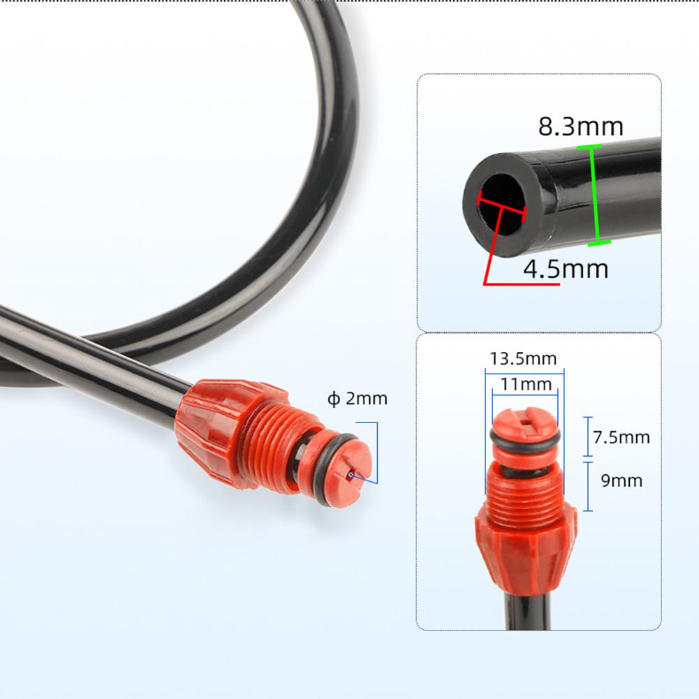AV Bike Pump Hose Dual Head For Presta And For Woods Type Valve Connection