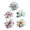 Simulated Flowers Bouquet Bright Colors High Simulation No Withering Fading Fake Flower Home Office Decor