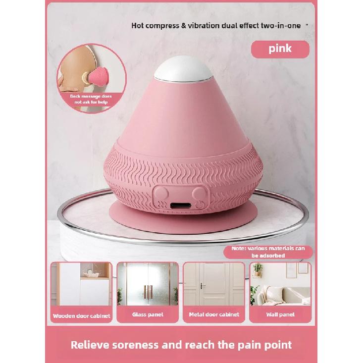 Silicone Massager Ball USB Rechargeable Vibrating Massage Ball Fitness Muscle Waist Back Relaxation Massager For Pain Relief