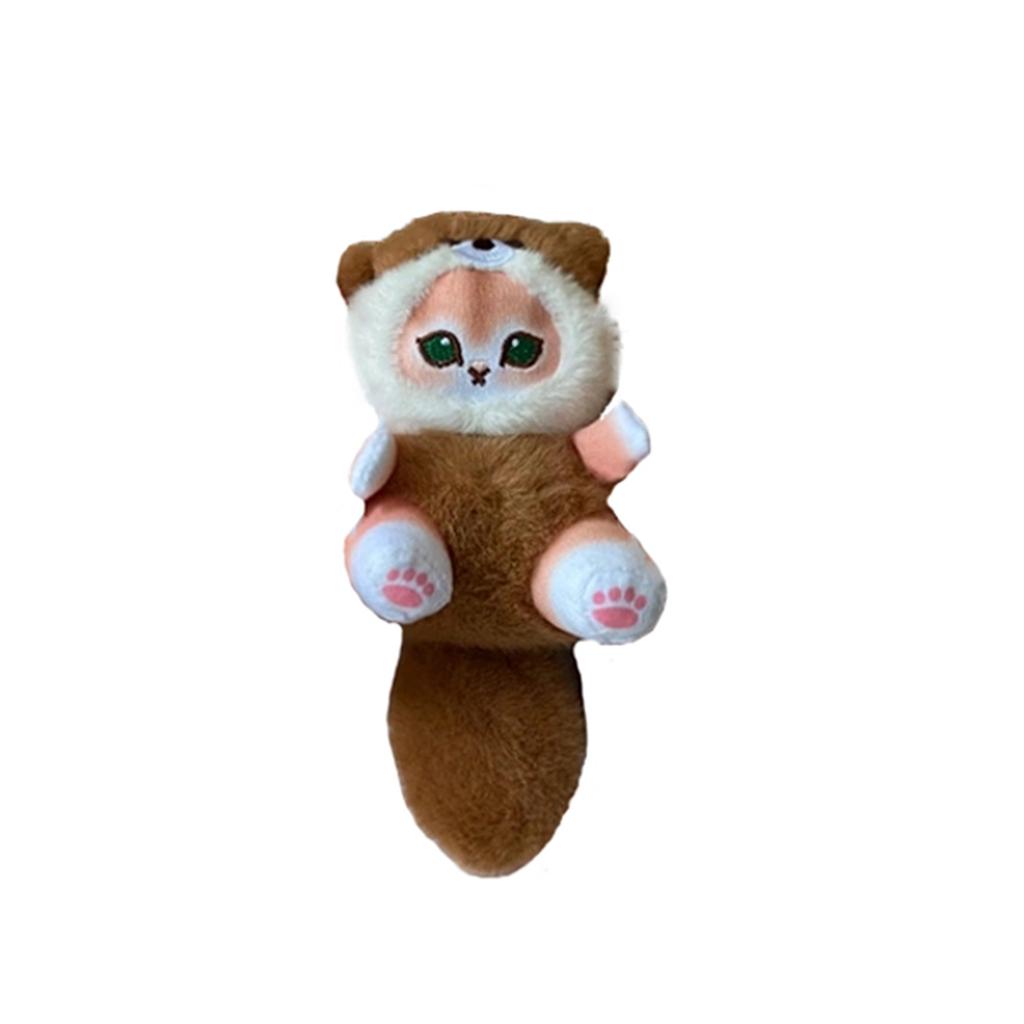 Raccoon Plush Pendant Keychain Cute Doll Small Gift