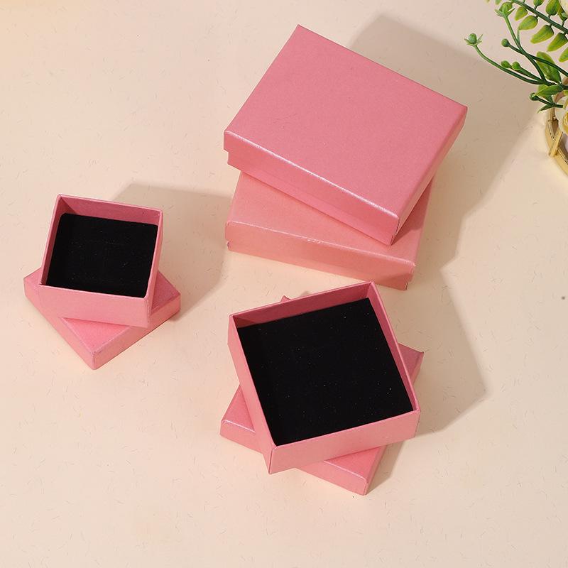 Compact Pink Jewelry Box for Rings, Earrings, Necklaces – Ideal for Gifts and Storage